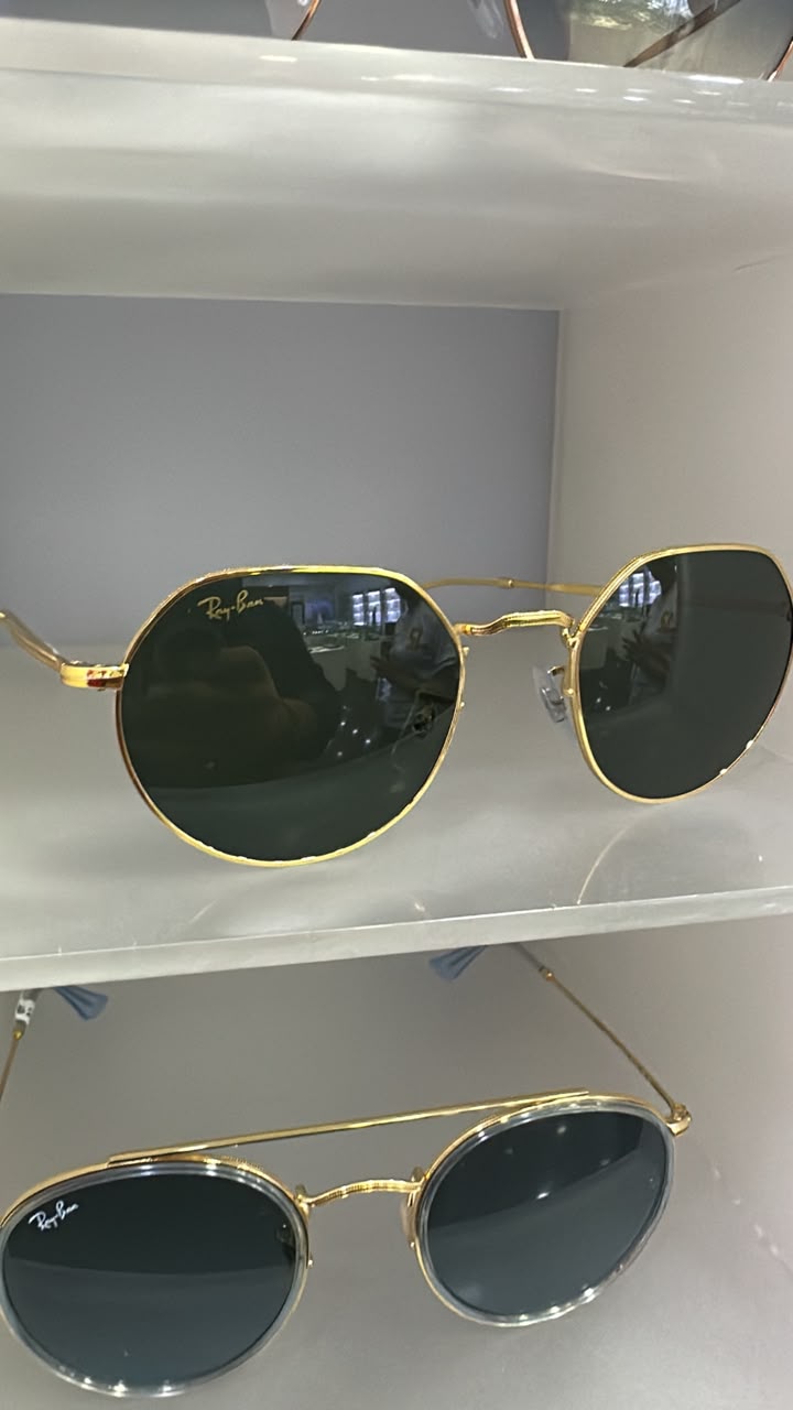 Ray-Ban Jack RB3565 — Hexagonal Gold Green Classic. Para Hombre
