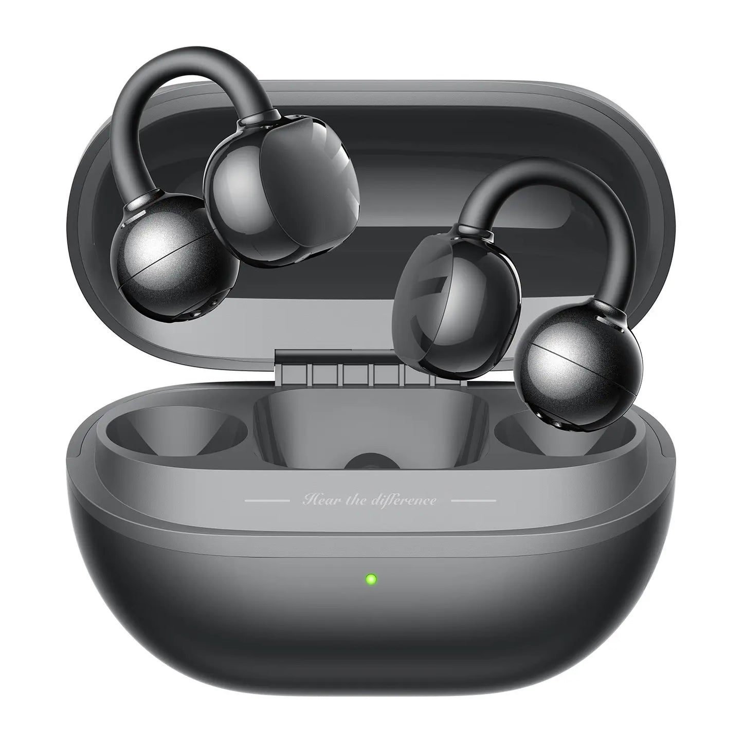 Soundpeats POP Clip Open-Ear Wireless Earbuds, Bluetooth 5.4, Single Mic ENC Noise Cancelling, Game Mode, Fast Charging, IPX5 Waterproof, 30H Playtime for Sports & Daily Use