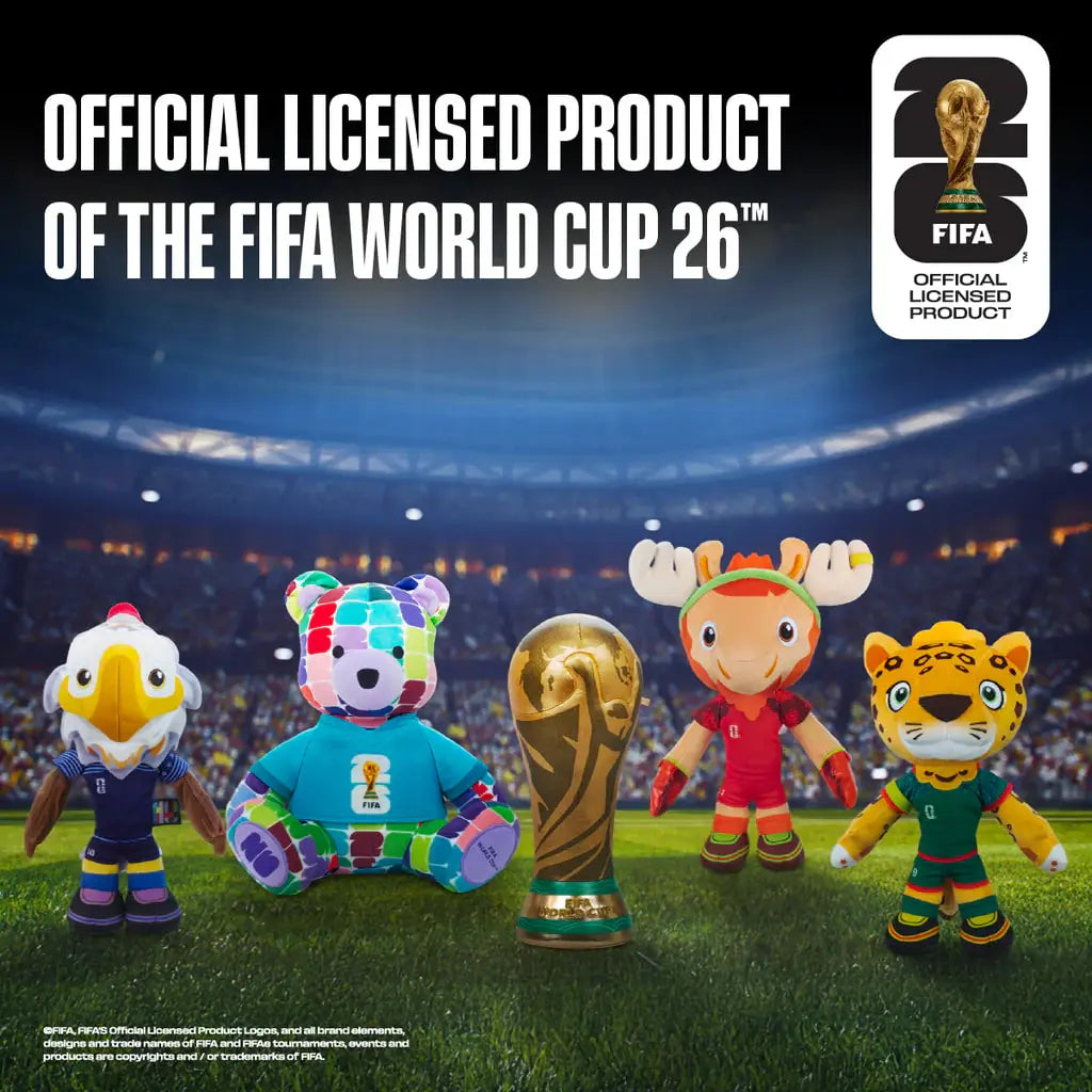FIFA World Cup 2026 Plush Set, Soft Soccer Ball & Plush Trophy & Collectible Football Mascot Plush Gift