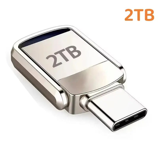 USB Flash Drive 2TB 3.2 Type C Pendrive Memory Stick 256GB 1TB 2TB Pen Drive Flash Disk for PC Smartphone Storage U Disk