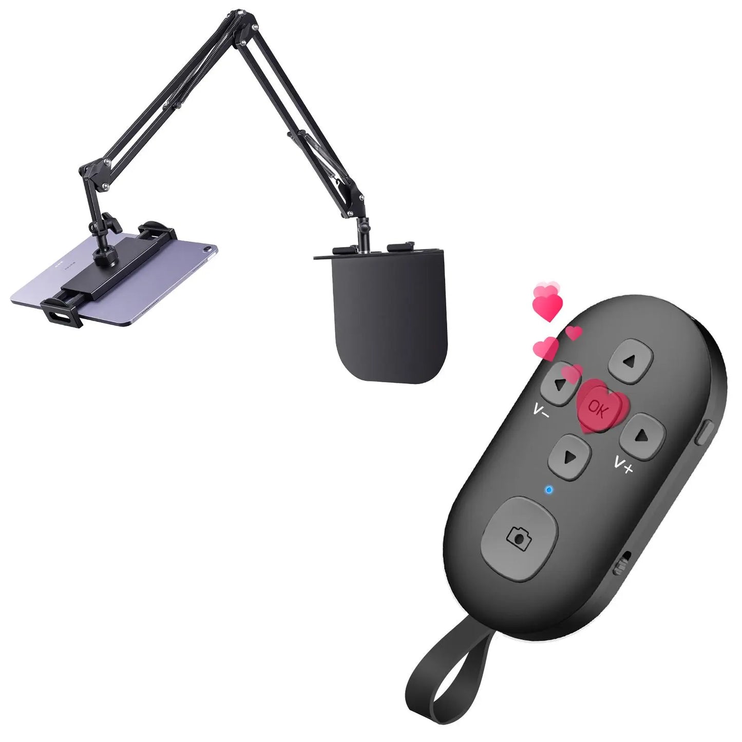 SEANCHEER R1 Tiktok Scrolling Remote Control for Phone, Page Turner for Kindle App, Camera Shutter Controller for Photo and Video, Connect via Bluetooth, USB-C Charging