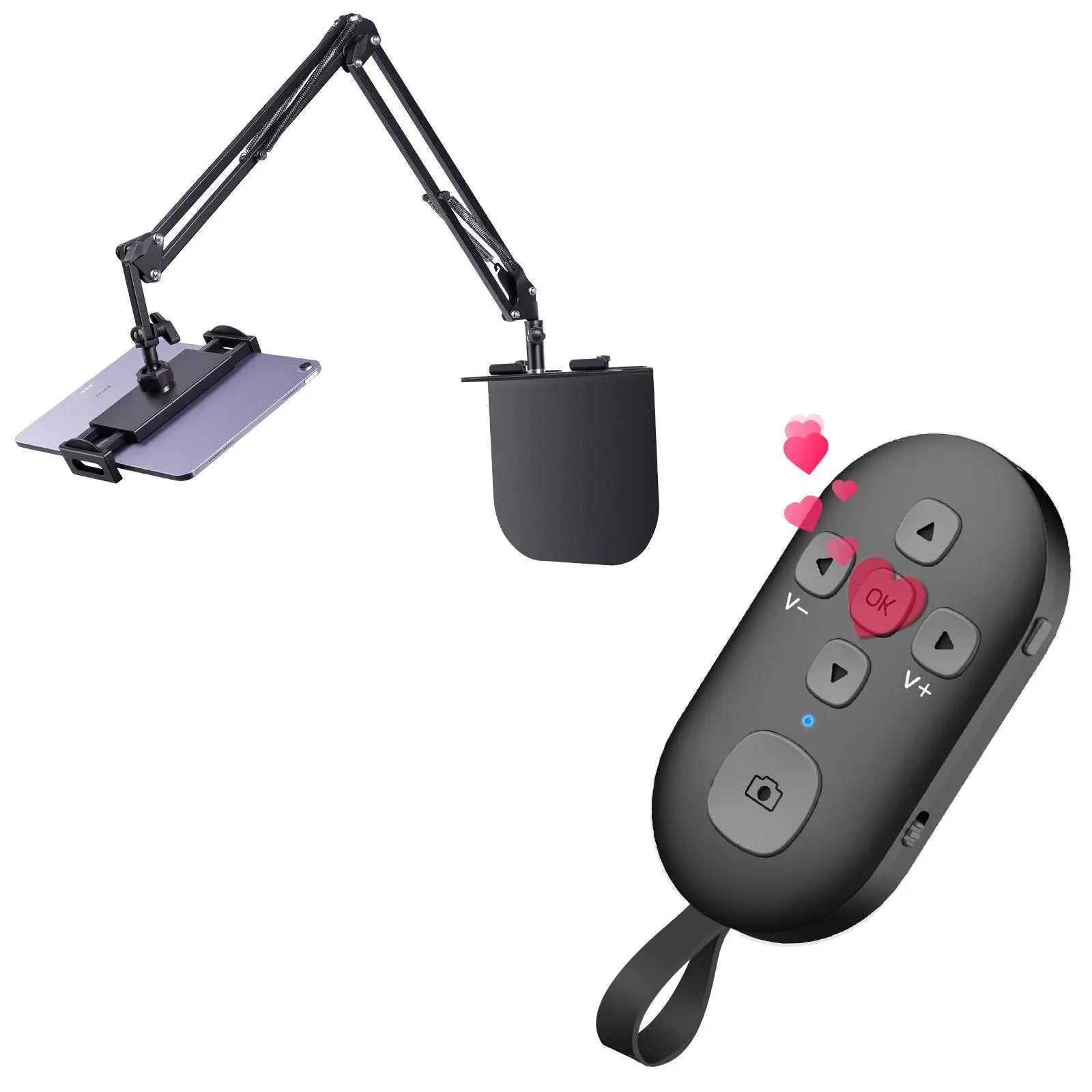 SEANCHEER R1 Tiktok Scrolling Remote Control for Phone, Page Turner for Kindle App, Camera Shutter Controller for Photo and Video, Connect via Bluetooth, USB-C Charging