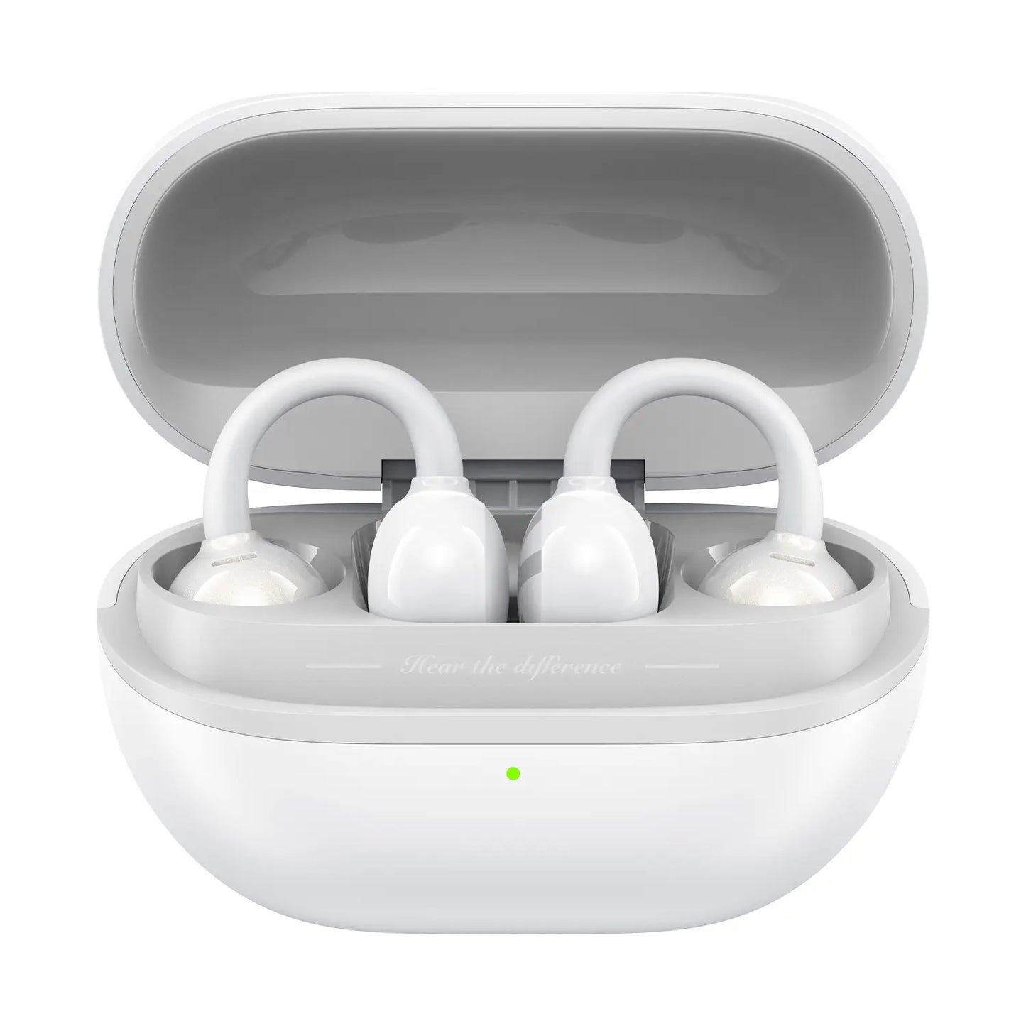 Soundpeats POP Clip Open-Ear Wireless Earbuds, Bluetooth 5.4, Single Mic ENC Noise Cancelling, Game Mode, Fast Charging, IPX5 Waterproof, 30H Playtime for Sports & Daily Use