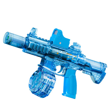 #Summervibes Ultimate Battle Electric Water Gun, Automatic Powerful Water Blaster with LED Glowing Muzzle, 320Cc Large Capacity, 32FT Long Range, Summer Outdoor Shooting Toy for Kids & Adults Beach Pool Party