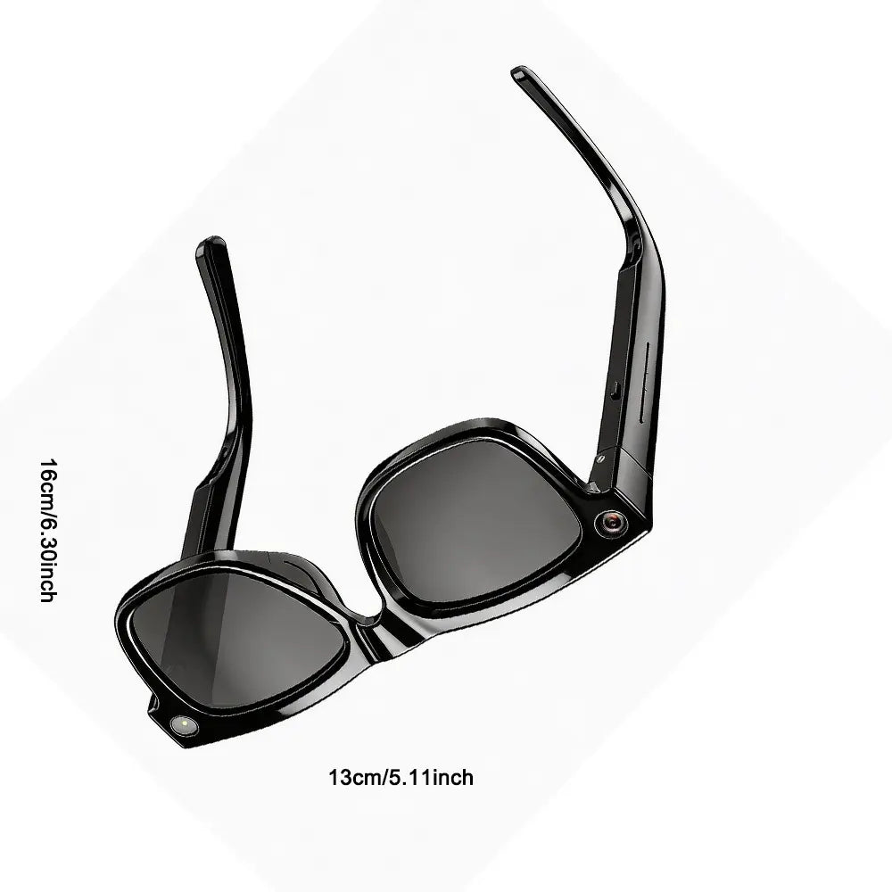 Smart Glasses, 4GB Built-In Memory, 8MP Camera Hands-Free Recording, 290Mah Battery, AI Multi-Language Translation, Bluetooth Calling, Hifi Audio, Music Control, Multifunctional Smart Glasses