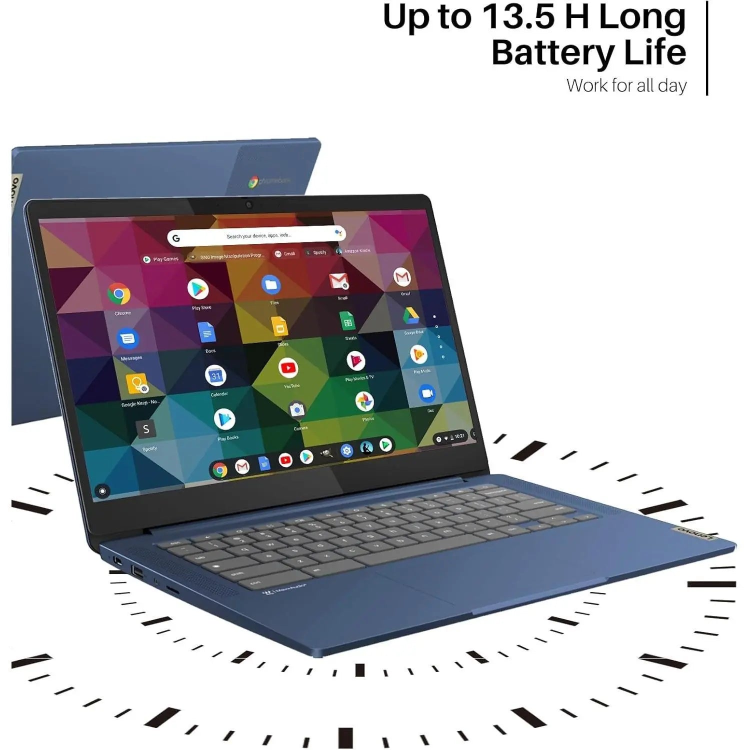 Lenovo 2026 Slim 3 Chromebook Laptop - 14" FHD Touch Screen for Student Business, 8-Core Mediatek 520 Processor, up to 16GB RAM, 64GB EMMC+128GB Micro SD, 13.5 H of Use, Wi-Fi 6, Chrome OS