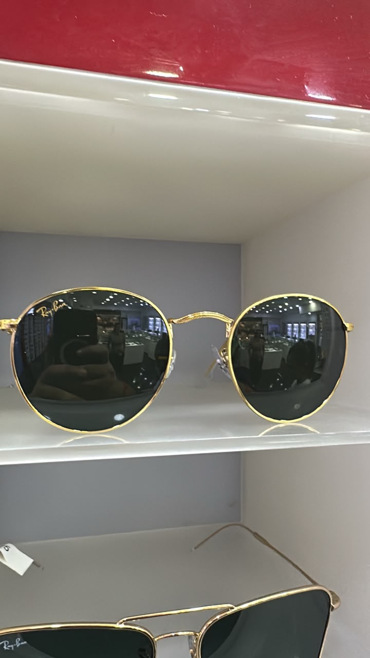 Ray-Ban Round Metal RB3447 — Gold Black Classic. Para Mujer