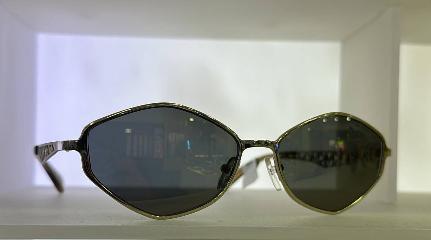 Michael Kors MK — Geometric Hexagonal Gold Smoke. Para Mujer