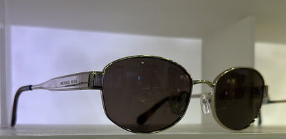 Michael Kors MK — Aviator Silver Gold Brown Gradient. Para Mujer