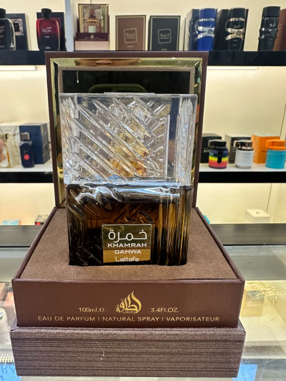 Lattafa Khamrah Qahwa — Eau de Parfum 100ml | Fragancia Árabe de Lujo con Estuche Premium. Para Hombre