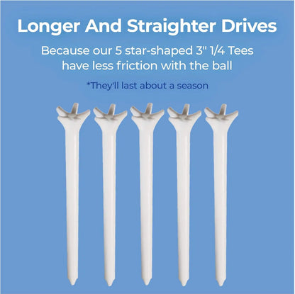 Golf Divot Tool with Golf Ball Marker and Golf Tees 3 1/4 Inch - Golf Gifts for Men - Golf Accessories for Women
