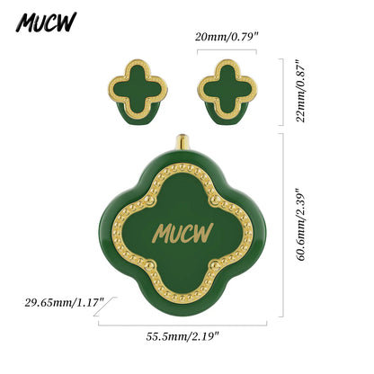 MUCW Four-Leaf Clover Wireless In-Ear Earbuds Bluetooth 6.0 Noise Reduction for Calls Long Battery Life Compatible with Android and Ios Ideal Gift for Girls Designed Specifically for Women