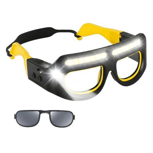 Rechargeable LED Headlamp, Outdoor Kit, for Running, Camping, Outdoor Activities, Night Work, and Repairs, Dust-Proof Lens, USB-C Charging, Multifunctional High-Lumen Flashlight
