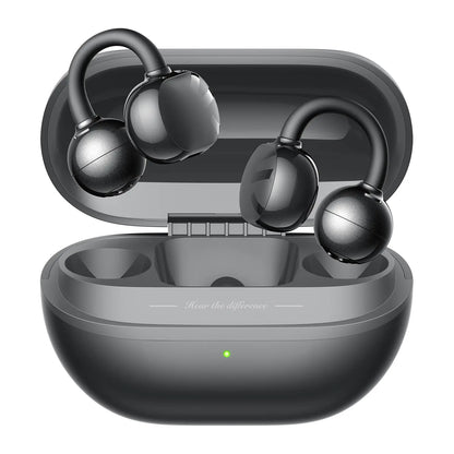 Soundpeats POP Clip Open-Ear Wireless Earbuds, Bluetooth 5.4, Single Mic ENC Noise Cancelling, Game Mode, Fast Charging, IPX5 Waterproof, 30H Playtime for Sports & Daily Use
