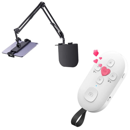 SEANCHEER R1 Tiktok Scrolling Remote Control for Phone, Page Turner for Kindle App, Camera Shutter Controller for Photo and Video, Connect via Bluetooth, USB-C Charging