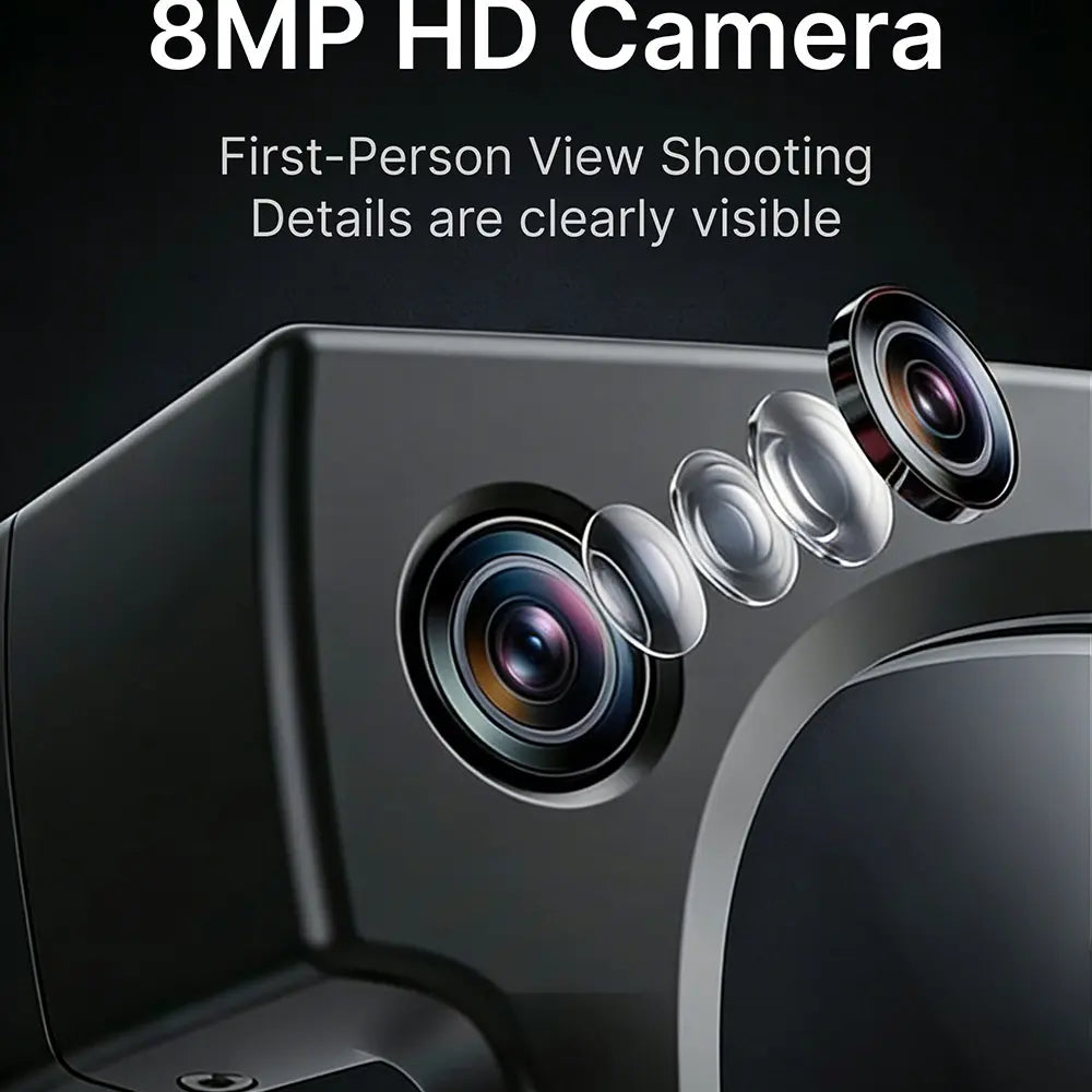 Smart Glasses, 4GB Built-In Memory, 8MP Camera Hands-Free Recording, 290Mah Battery, AI Multi-Language Translation, Bluetooth Calling, Hifi Audio, Music Control, Multifunctional Smart Glasses