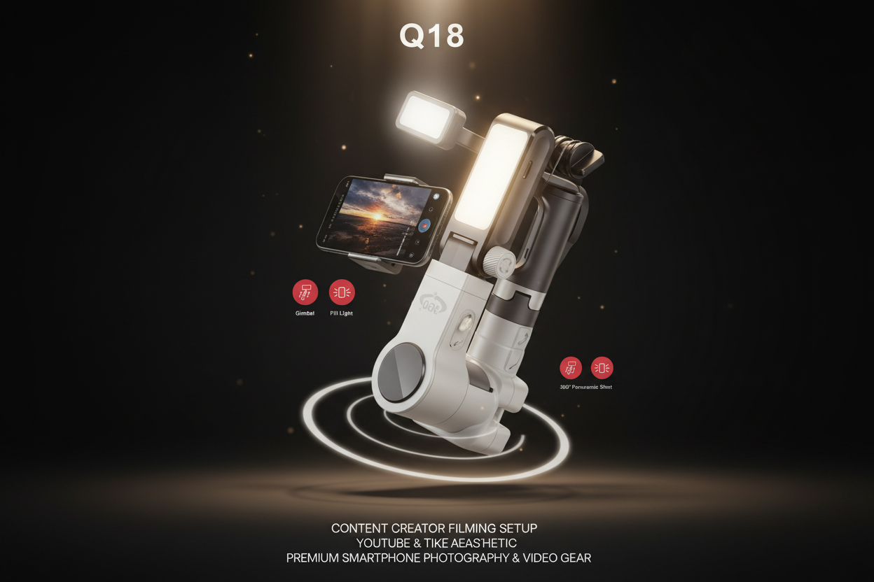 Q18 Gimbal Tripod Banner